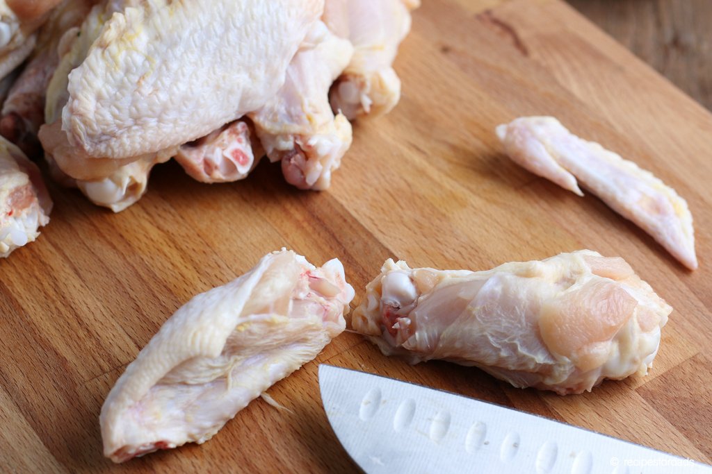 Ailes de poulet coupées