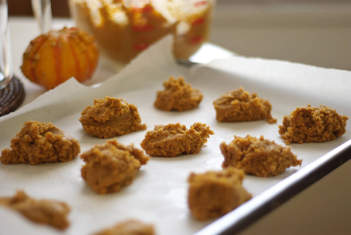 Biscuits à la courge prêts pour le four