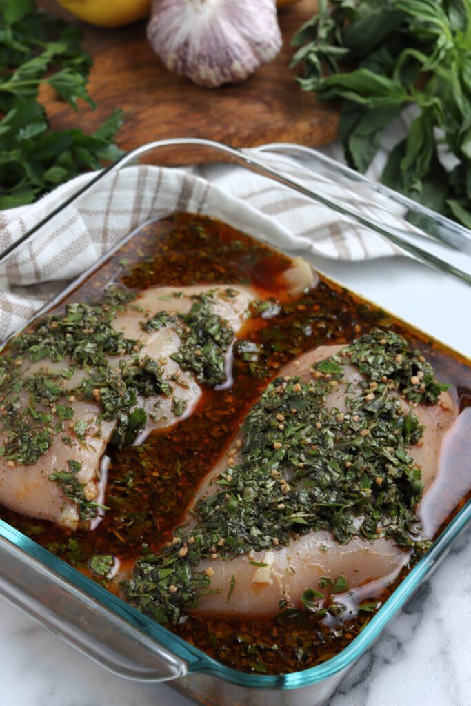 Marinade de poitrine de poulet pour la cuisson